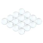 14mm  9 16   Round Glass Cabochons - Clear Magnifying Dome Cabs - 9 16 Inch