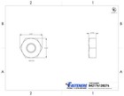 8-32 Machine Screw Hex Nuts Stainless Steel 18-8 Qty 100