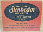 Vintage Sunbeam Mixmaster Replacement Milk Glass Juicer Bowl Attachment Part 