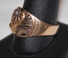 Vintage 10k Yellow Gold Elks Fraternal Men s Ring Size 11 5 Rt Eye Is Chipped