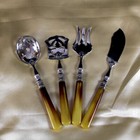 Antique French Silverplate Hors D   oeuvres Set Boxed