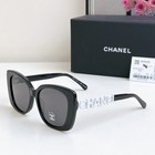 Brand New Chanel Ch5422 Women Sunglasses White Letters Frame W  Retail Box