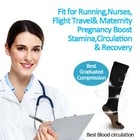 6 Pairs Copper Compression Socks 20-30mmhg Graduated Support Men Women S-xxl