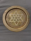 Vintage Engraved Arabic Brass Tray Islamic  Middle Eastern Persian Antique 8   