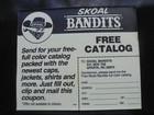 1-sheet Of 3 Skoal Bandit Peel And Stick Stickers Overall Size 6 5x5 5