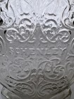Vintage Schenley Embossed Clear Glass Whiskey Bottle Decanter Style