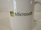 Rare Version Vintage Microsoft Ceramic Cup Coffee Mug 3 3 4  Tall