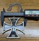 Vintage 1960   s 1914 Surfer Maltese Cross Necklace Biker Iron Cross Japan