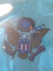 Vtg Ww2 Era Feathalite Blue Sweetheart Powder Puff Compact Military Bring Back 