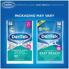 Dentek Comfort Clean Floss Picks 75 Count Y Shape Pick With Tongue Cleaner