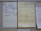 Lot Of 10 Old 1909-1912 - S p  Railroad Shipping Receipt Documents - Sacramento