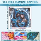 5d Diamond Painting Kit  Gothic Couple Embrace Art Deco Style  Full Drill Diy