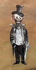 Vintage Original Water Color Clown Painting 16    X 13       1965   