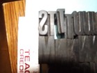 Letterpress Wood Type 1    Printing Blocks Alpha - 65 Piece  Missing X  Y   Z