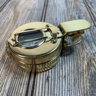 Vintage Polished Brass Wwii Military Pocket Compass Gift