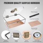 Scotte Acrylic Cigar Humidor Jar case box With 1 Count  pack Of 1   Clear-1