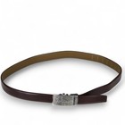 Nbc Golf Ratchet Belt Adjustable Slide Buckle Leather Reddish Brown New 30-48 