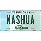 Nashua New Hampshire License Plate Metal Sign Plaque Art Car Truck Wall Home