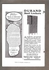 1916 C G Gunther s Sons Furs  Vantine s Oriental Store   Durand Steel Locker Ads