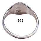 Initial Letter L Signet 925 Sterling Silver Child Woman Pinky Ring Size 3 25