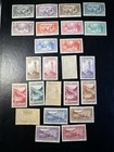 French Andorra 1932-1933 Landscapes Cpl  Yv24-45  Mh  Classic Engraved Cv 450