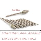 1mm - 8mm Diamond Burr Drill Bit 2 35mm 3mm Shank Grinding Engraving Rotary Tool