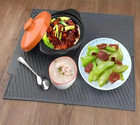 1 Pc Silicone Kitchen Drain Mat Non-slip Drying Pad Heat Resistant Trivet