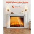 Uimoso 35in Electric Fireplace Insert Wall Mount   Remote Control  750w 1500w