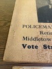 Antique Middletown Connecticut Poster Capt John Doc Ward High Sheriff Democrat