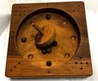 Vintage Style Wood Roulette Game W  Top   9 Wood Balls