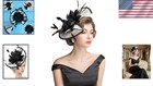 Chic Floral Feather Sinamay Fascinator Hat     Perfect For Any Occasion