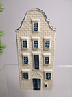 Klm Delft Blue -no  79- Bols Ceramic Canal House   Empty    Yellow Cap
