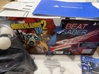 Sony Playstation Vr Headset Bundle With Borderlands 2 Vr  Beat Saber  Controlle   