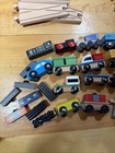 Large Mixed Lot 62 Pieces Vintage Brio Wooden Train Track Set Thomas Compatible