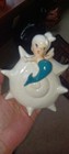 Vintage Lefton Mermaid  1946 On Shell Wall Hanging Perfect   Wow    Rare Luster