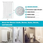 Clear Eva Shower Curtain Liner 72x72 Inch Pebble Texture  Lightweight Plastic