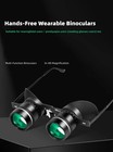 3x Glasses Type Binoculars Hd Green Film Night Vision Fishing Concert Use