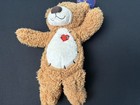 First   Main Tender Teddy Bear Plush Stuffed Animal Brown Red Plaid Heart 12 
