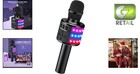 Wireless Bluetooth Karaoke Microphone With Disco Lights   Echo Effect - Q78black