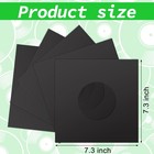 100 Vinyl Record Sleeves 7 Inch Paper Lp Outer Jackets Black Storage Holders