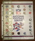 National Football League Nfl Throwback   Vintage Mini Helmet Poster - Early 80 s