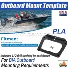 For The Bia Outboard Boat Motor Mounting And Drilling Template With 1 2  bushing