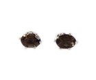 19thc Antique 1  ct Cairngorm Smoky Quartz Earrings  Scotland Celtic National Gem