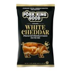 Pork King Good White Cheddar Flavored Pork Rinds Chicharrones 8 Pack Keto Snacks