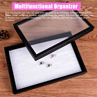 100 Slots Jewelry Rings Display Organizer Case Tray Holder Earrings Storage Box