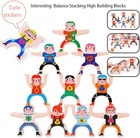 16 Pcs Wooden Stacking Games balancing Blocks Games Toddler Educational Toys