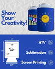 25 Pack Royal Blue Blank Can Cooler Sleeves  Customizable Bulk Sublimation Insul