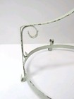 Vtg Chippy Shabby Chic Wrought Iron White Bowl Holder Plate Centerpiece   usw