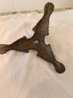 Antique Vintage Ornate Flag Pole Base Annin   Co New York Clawfoot Cast Iron