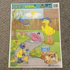 Vintage Sesame Street Frame Tray Puzzles Lot Of 4 Golden 1991 Jim Henson Euc